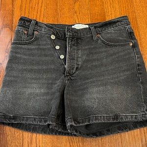 Abercrombie criss cross Jean shorts